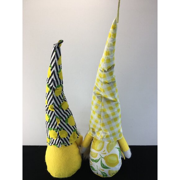 Lemon Gnomme Plush Kitchen Home Decor Weighted Sitter 15” & 14” Tall - Picture 5 of 16